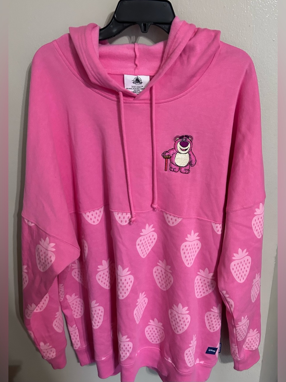 NWT Disney Parks 2023 Pixar Toy Story LOTSO PINK Hooded Spirit Jersey Hoodie XXL - Picture 2 of 5